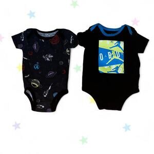 Nike and Air Jordan onesies pair